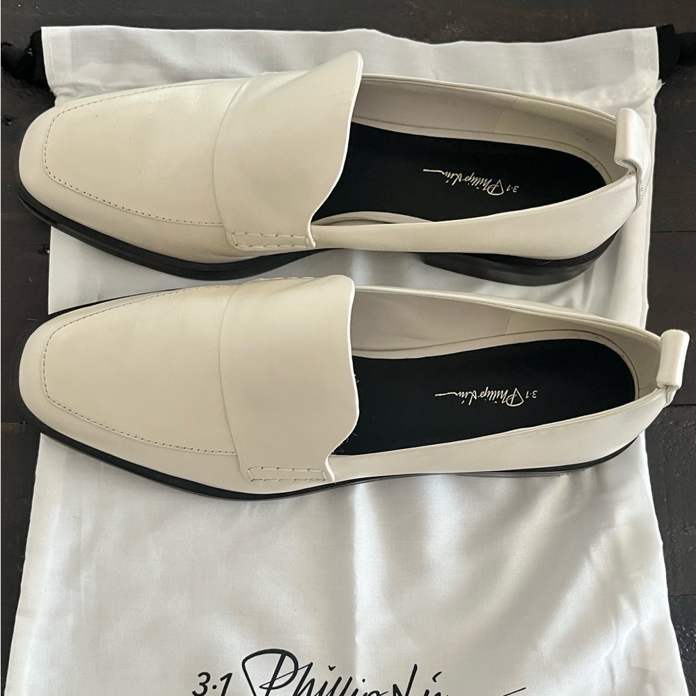 3.1 Philip Lim off-white Loafers. Never Worn. W/Dust Bag (NWOT)